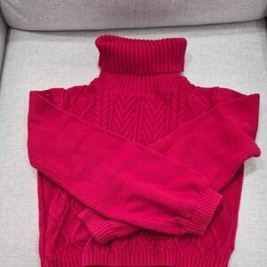 5yr6yr Girl Red Turtleneck Sweater